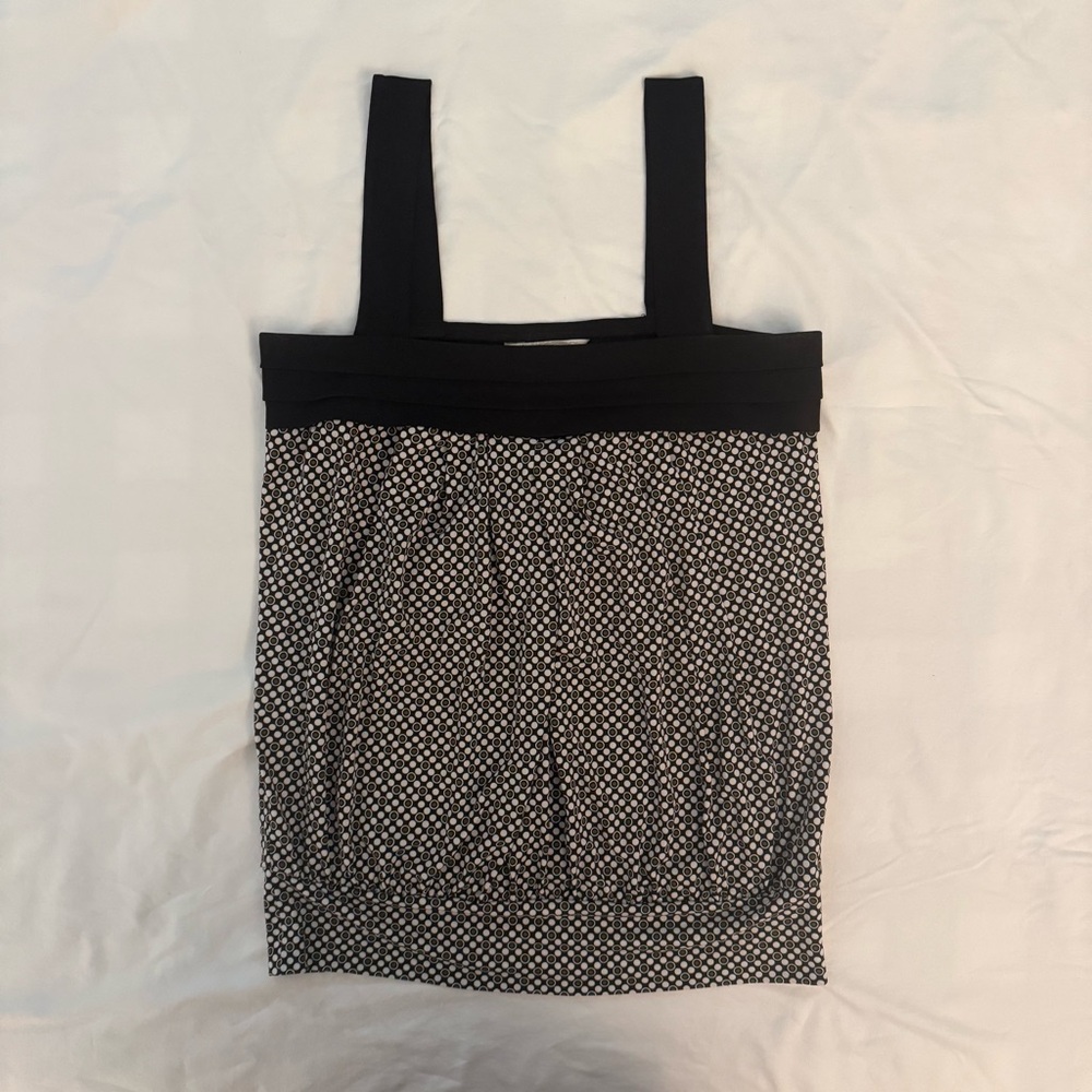 Brown Patterned Tank Top